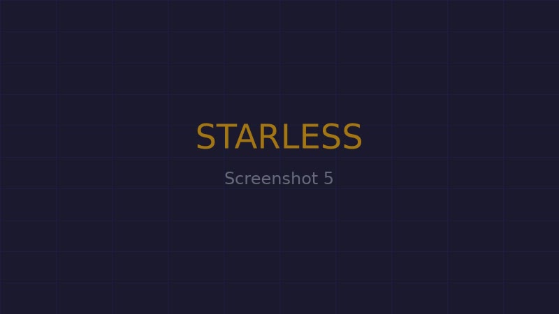 STARLESS 游戏截图 — 分支选择界面，玩家的每一次抉择都将影响最终结局